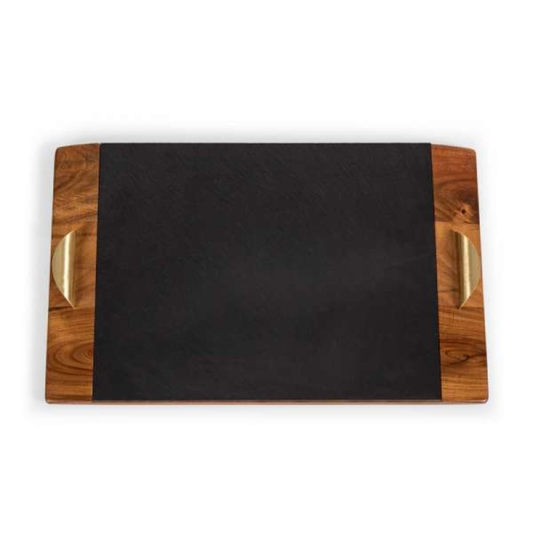 ACAIA AND SLATE SERVING TRAY