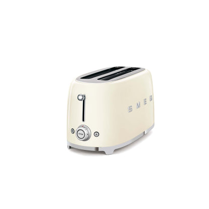 50'S RETRO STYLE 2 SLOT 4 SLICE TOASTER, CREAM