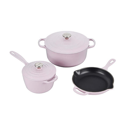 5PC SIGNATURE CAST IRON COOKWARE SET SHALLOT