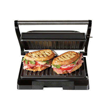 COMPACT NONSTICK PANINI PRESS/GRILL