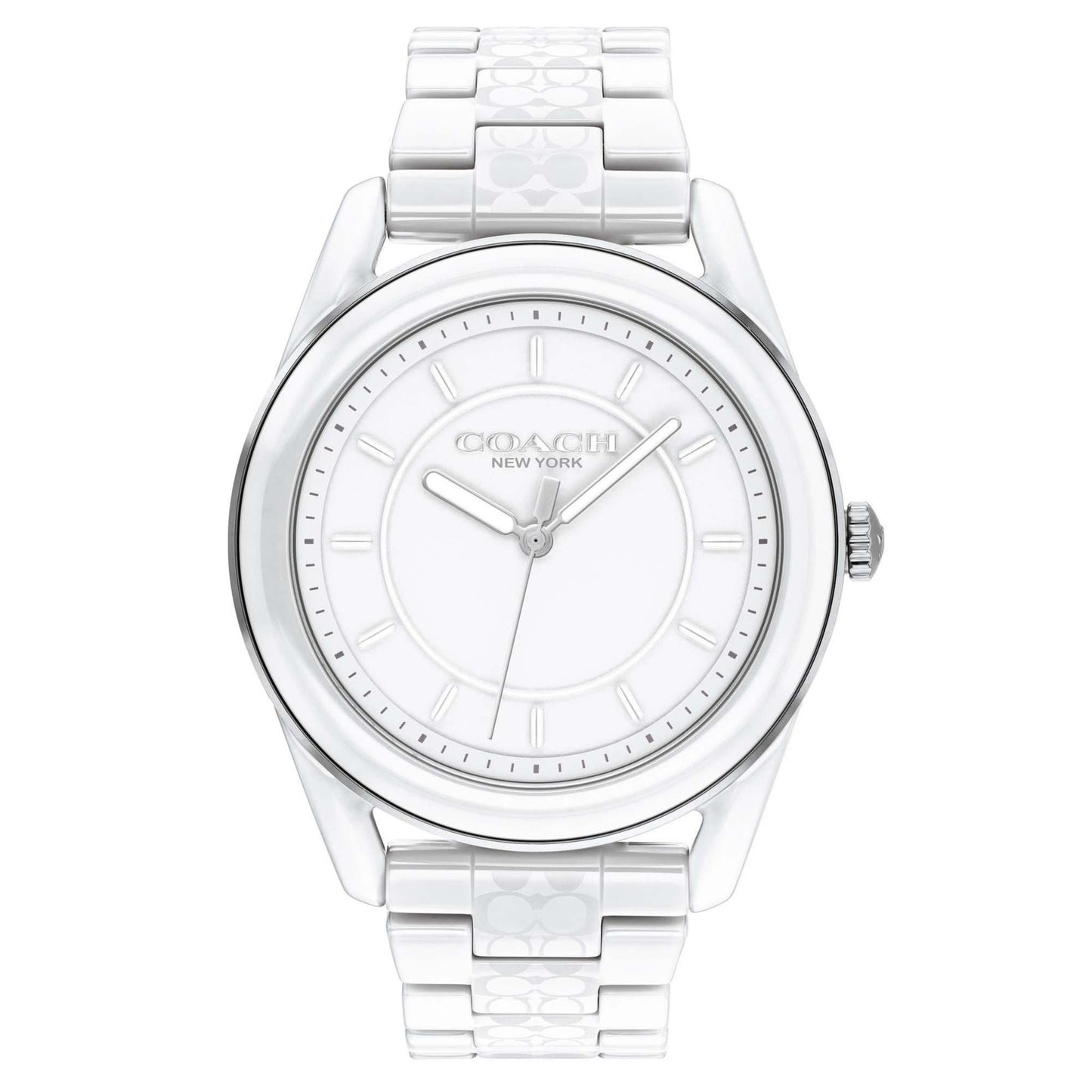 LADIES PRESTON CERAMIC SIGNATURE LOGO WATCH