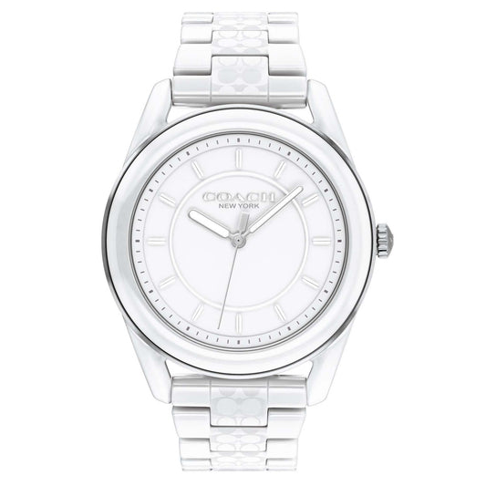 LADIES PRESTON CERAMIC SIGNATURE LOGO WATCH