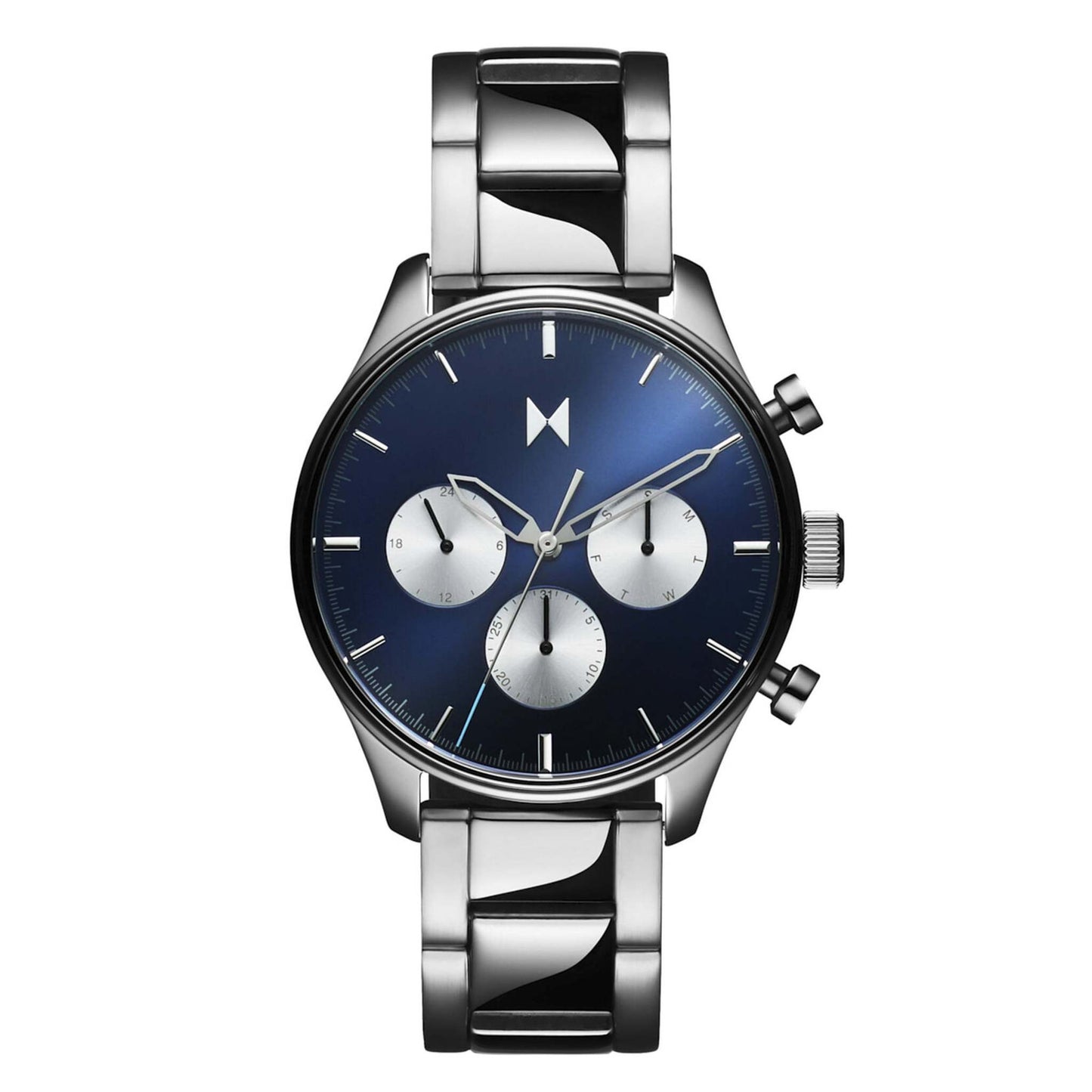 MEN'S AIRHAWK MULTI-DIAL STAINLESS STEEL WATCH, COASTAL