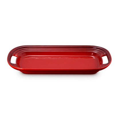 14" Stoneware Serving Platter Cerise