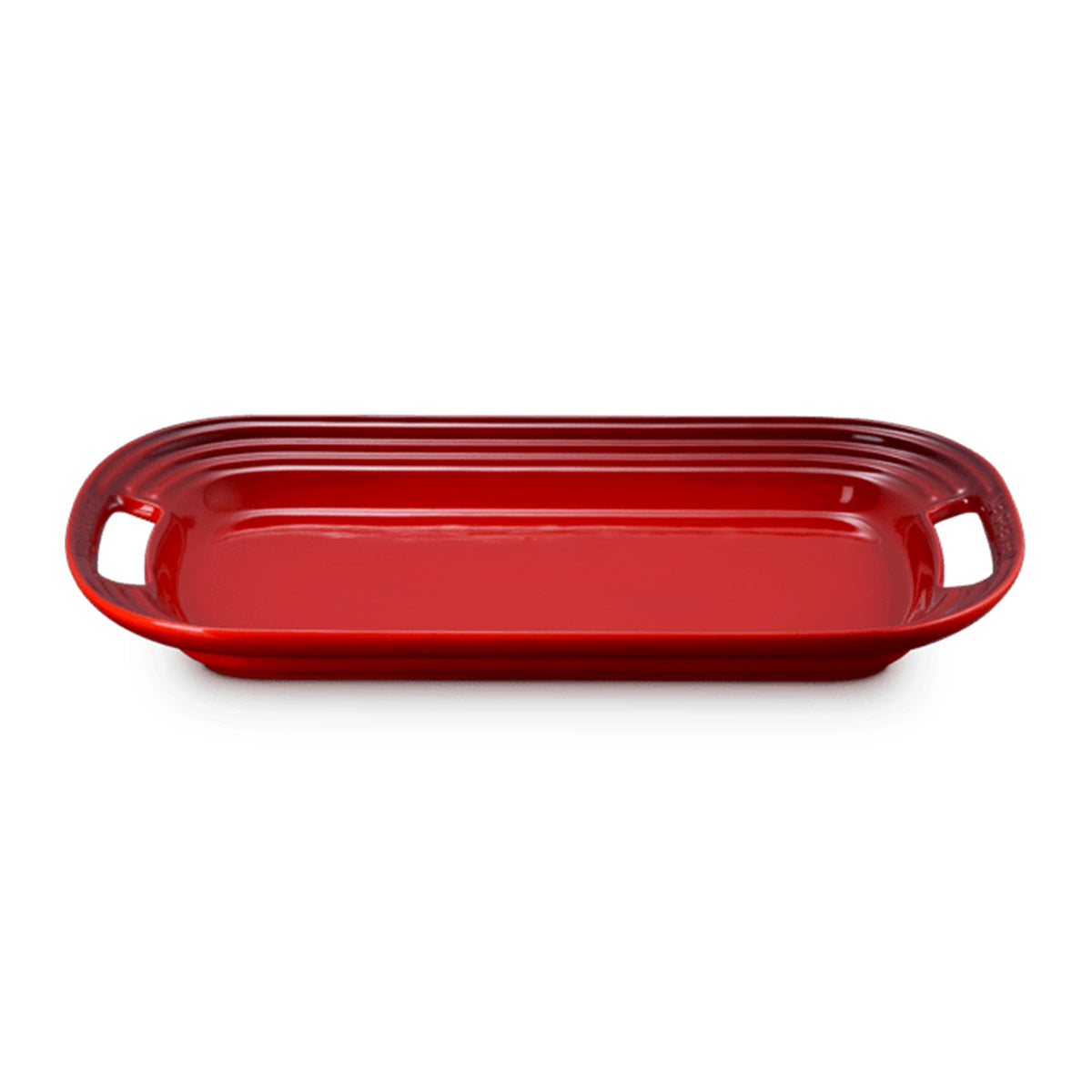 14" Stoneware Serving Platter Cerise