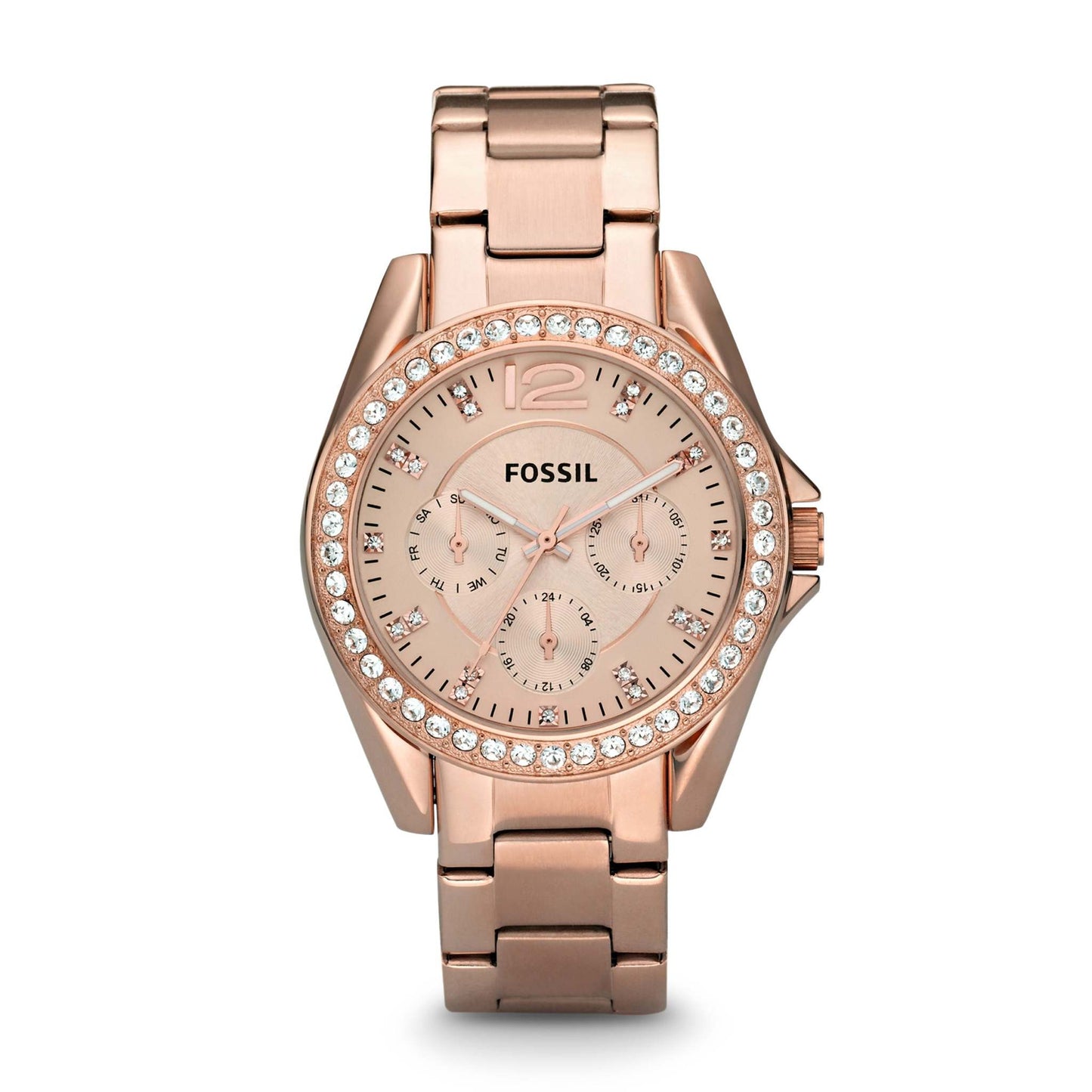 LADIES RILEY MULTIFUNCTION ROSE-TONE WATCH