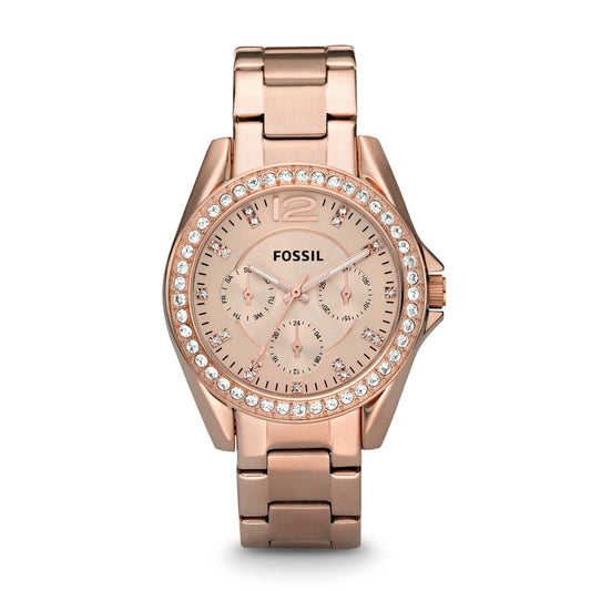 LADIES RILEY MULTIFUNCTION ROSE-TONE WATCH