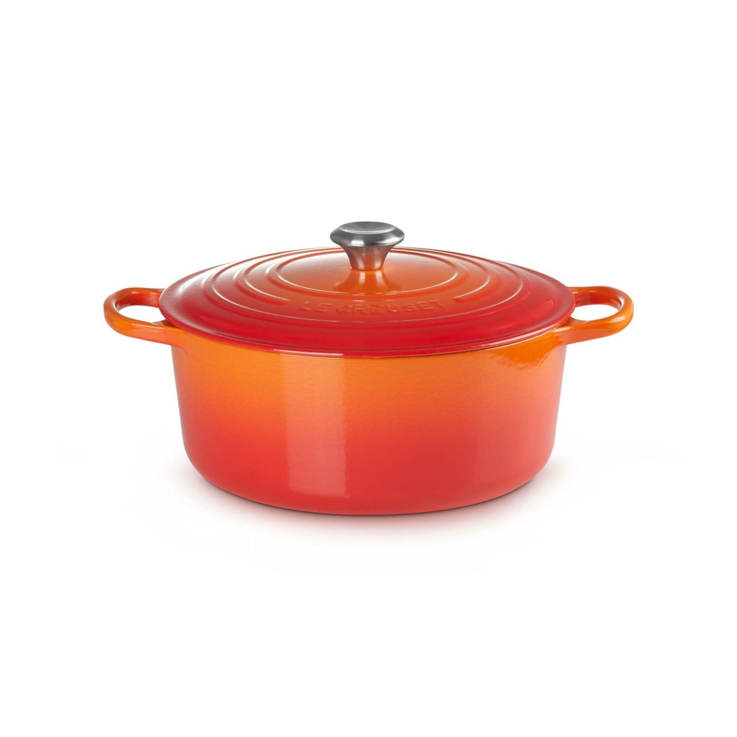 9QT SIGNATURE CAST IRON ROUND DUTCH OVEN FLAME