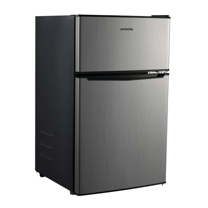 3.1 CU. FT DOUBLE DOOR REFRIGERATOR STAINLESS STEEL
