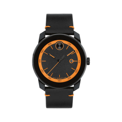 MEN'S BOLD TR90 & LEATHER STRAP WATCH