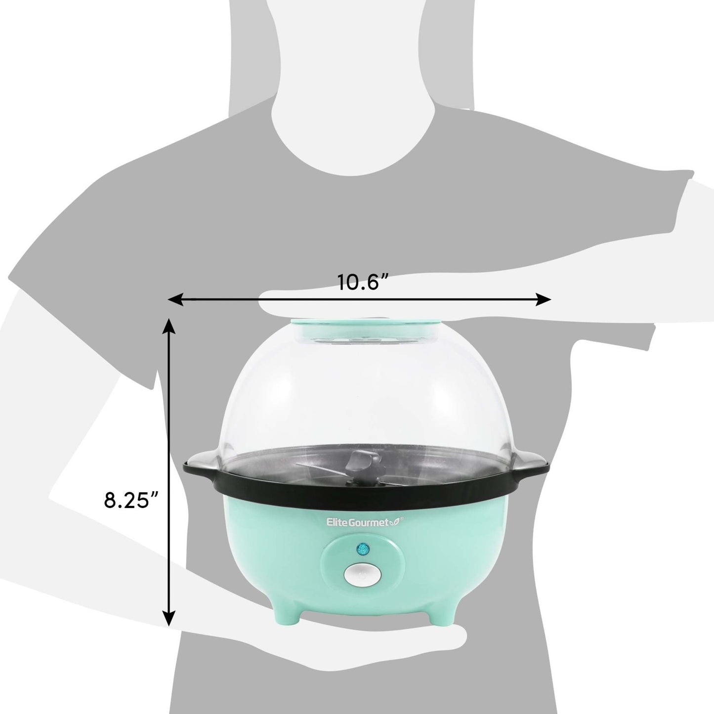 3QT AUTOMATIC STIRRING POPCORN MAKER