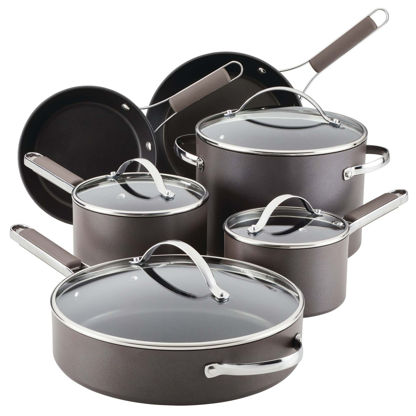 PROFESSIONAL HARD ANODIZED 10PC COOKWARE SET