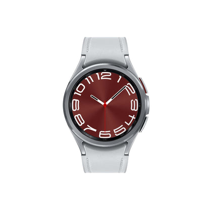 GALAXY WATCH6 43MM CLASSIC STAINLESS STEEL & LEATHER STRAP SMARTWATCH