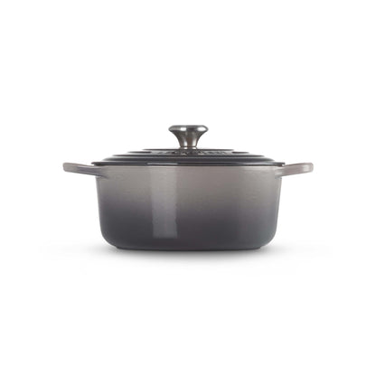 5.5QT SIGNATURE CAST IRON ROUND DUTCH OVEN OYSTER