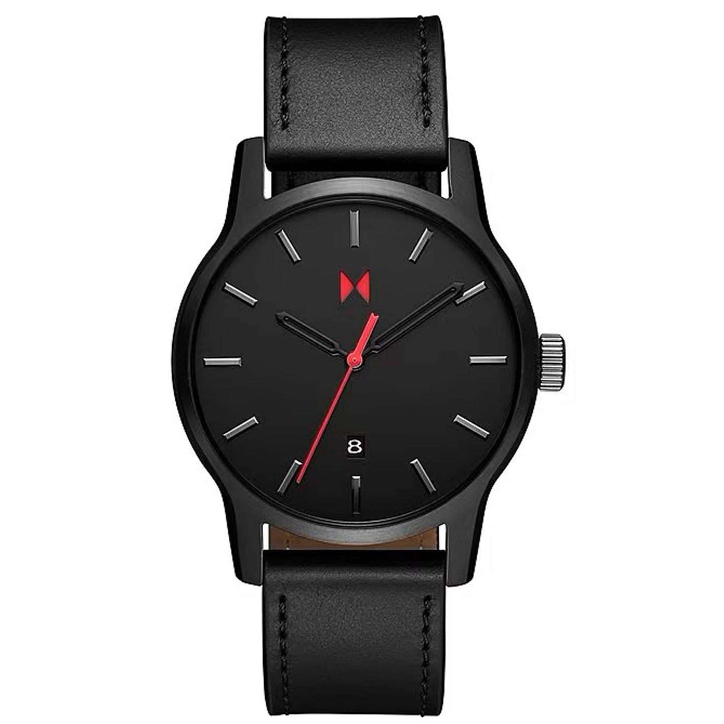 MENS CLASSIC II JET LEATHER STRAP WATCH