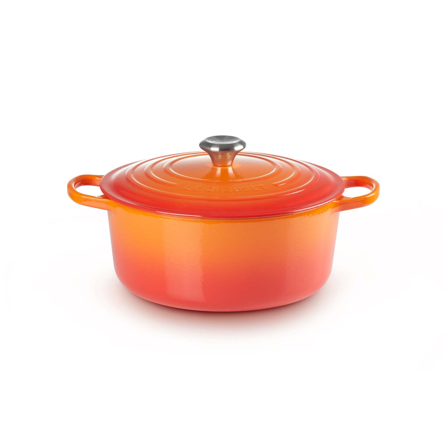 7.25QT SIGNATURE CAST IRON ROUND DUTCH OVEN FLAME