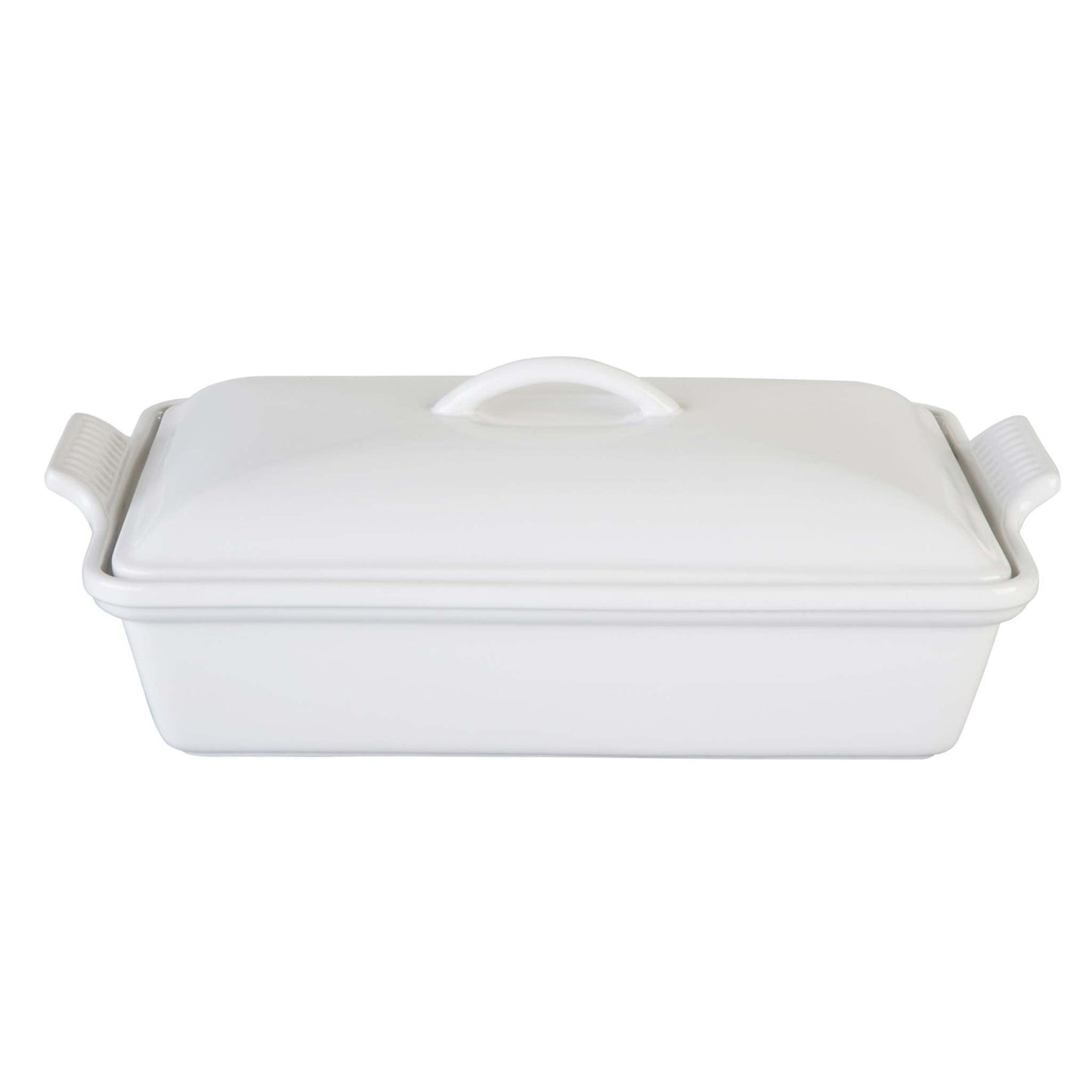 4QT HERITAGE STONEWARE COVERED RECTANGULAR CASSEROLE
