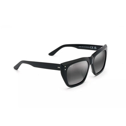 ALOHA LANE POLARIZED SUNGLASSES BLACK FRAME NEUTRAL GRAY LENS