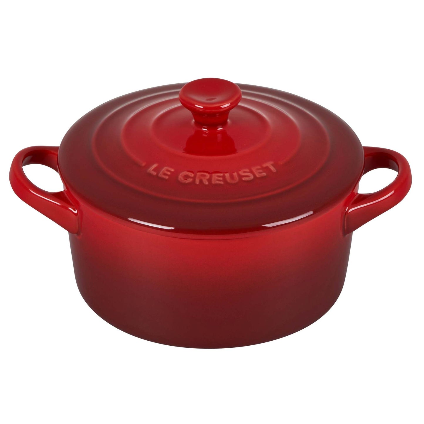 14OZ STONEWARE MINI ROUND COCOTTE CERISE