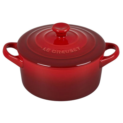 14OZ STONEWARE MINI ROUND COCOTTE CERISE