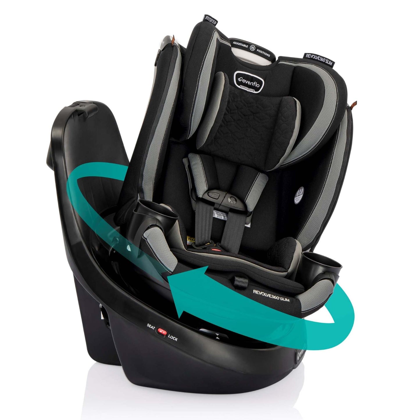 REVOLVE360 SLIM ROTATIONAL 2-IN-1 CAR SEAT W/ QUICK CLEAN COVER SALEM