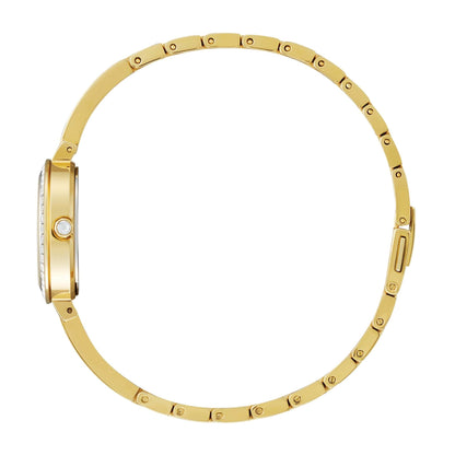 LADIES SILHOUETTE CRYSTAL ECO-DRIVE WATCH MOTHER-OF-PEARL DIAL
