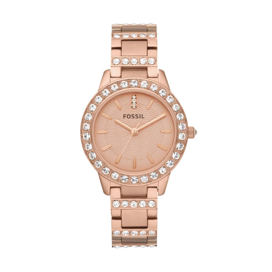 LADIES' JESSE STANLESS STEEL CRYSTAL WATCH