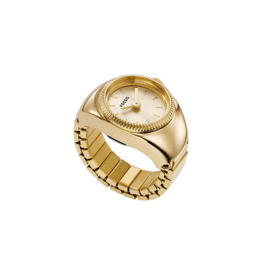 LADIES STAINLESS STEEL RING WATCH