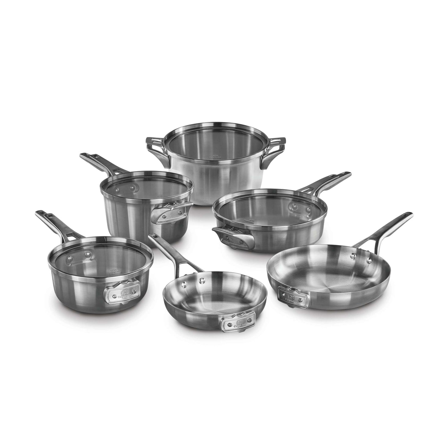 PREMIER SPACE SAVING 10PC STAINLESS STEEL COOKWARE