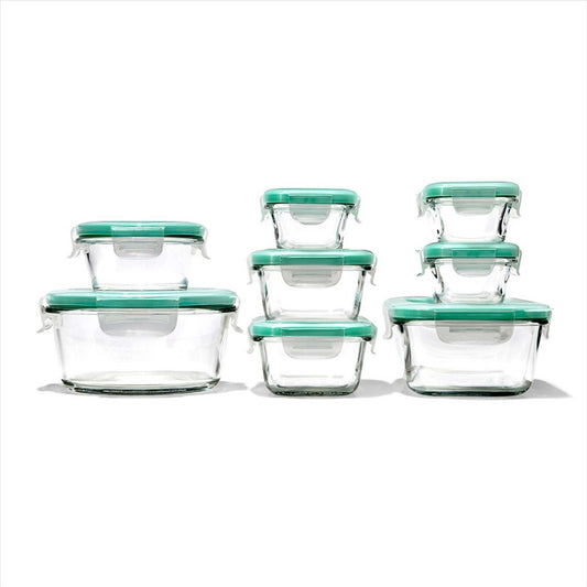 GOOD GRIPS 16PC SMART SEAL GLASS CONTAINER SET
