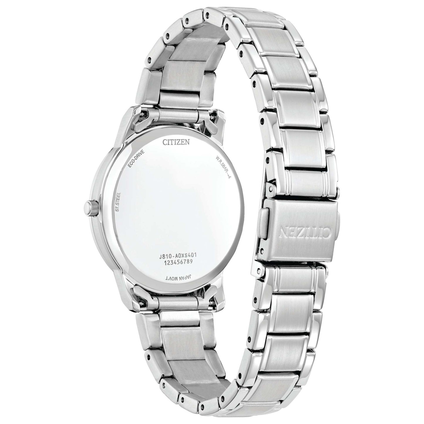 LADIES' CORPORATE EXCLUSIVE ECO-DRIVE STAINLESS STEEL WATCH, DIAL