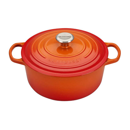 5.5QT SIGNATURE CAST IRON ROUND DUTCH OVEN FLAME