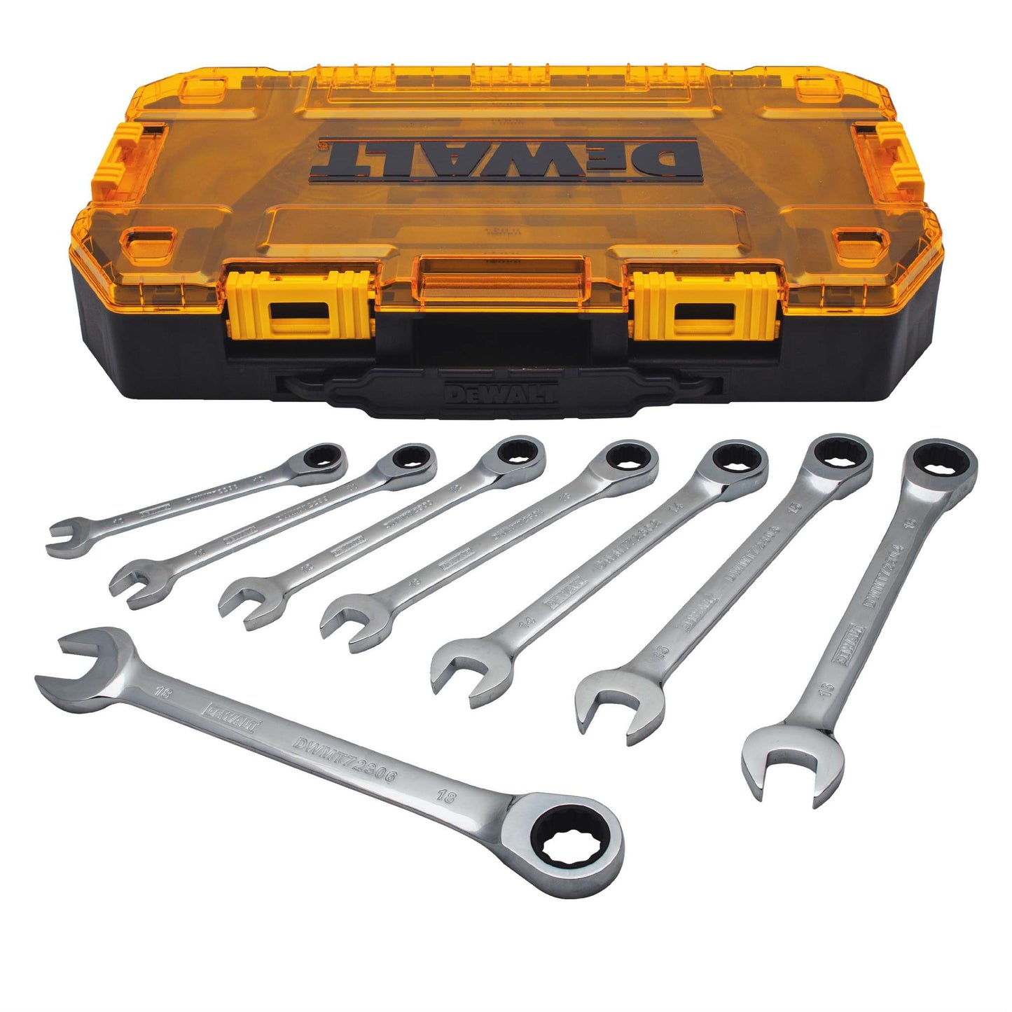 TOUGH BOX 8PC MM RATCHETING WRENCH SET