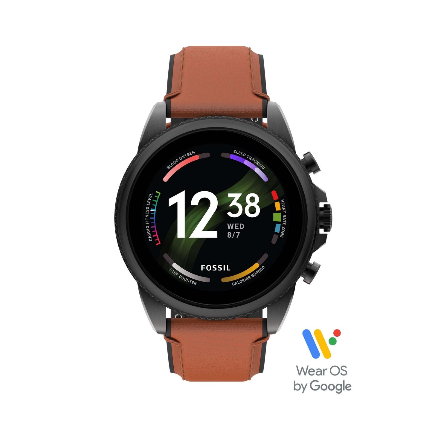 MEN'S GEN 6 LEATHER STRAP SMARTWATCH W/ HEART RATE