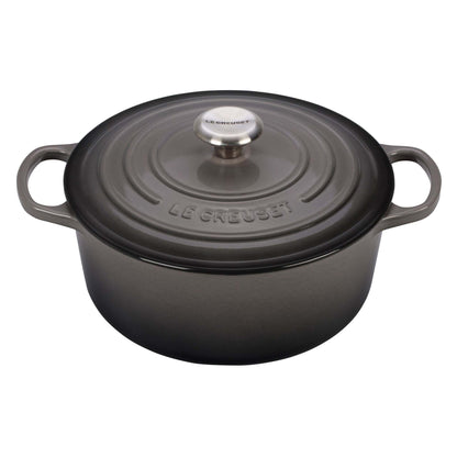 5.5QT SIGNATURE CAST IRON ROUND DUTCH OVEN OYSTER