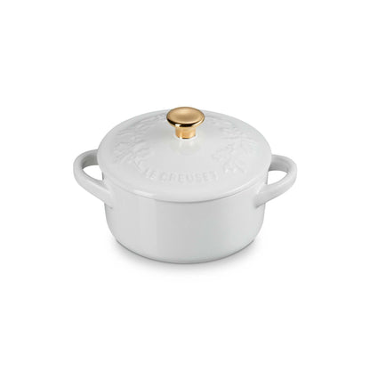 8OZ HOLLY COLLECTION STONEWARE MINI ROUND COCOTTEWHITE
