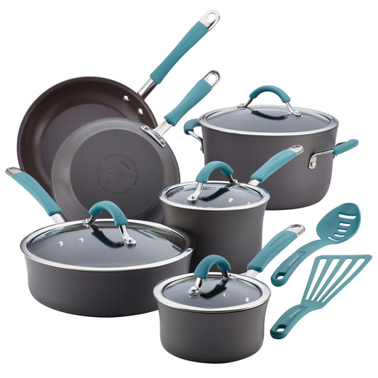 12PC CUCINA HARD-ANODIZED COOKWARE SET