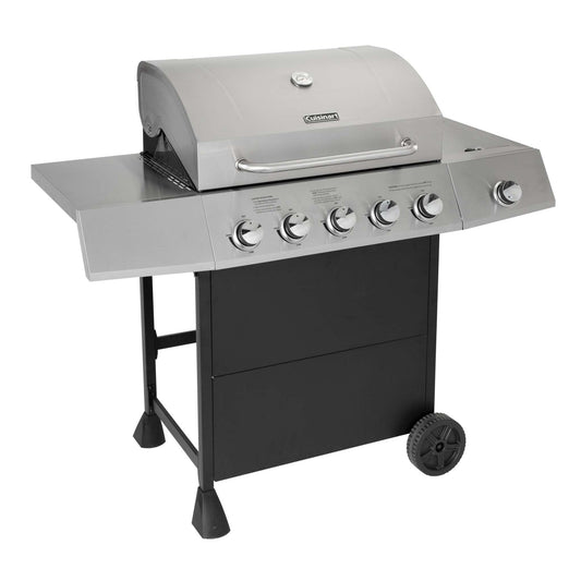 5 BURNER GAS GRILL W/ SIDE BURNER