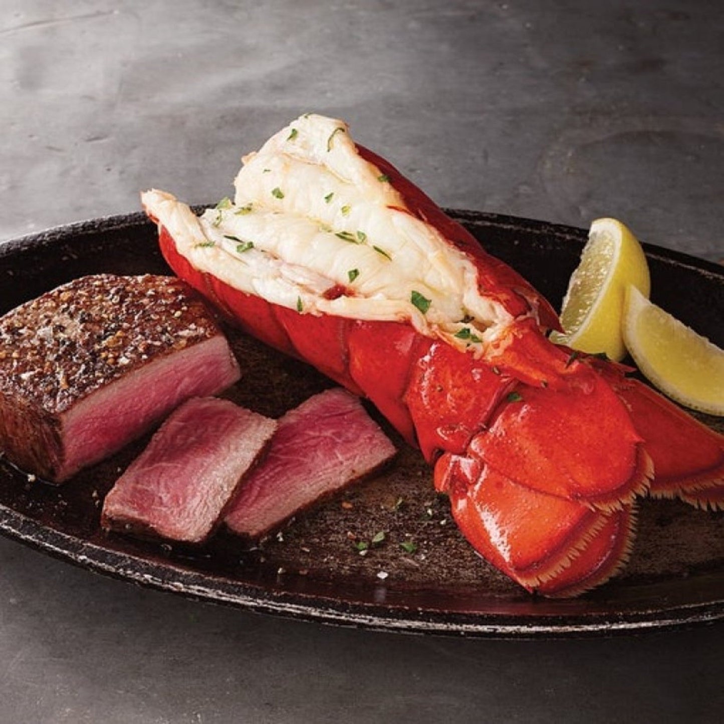 SURF AND TURF - ( FILET AND LOBSTER TAIL)