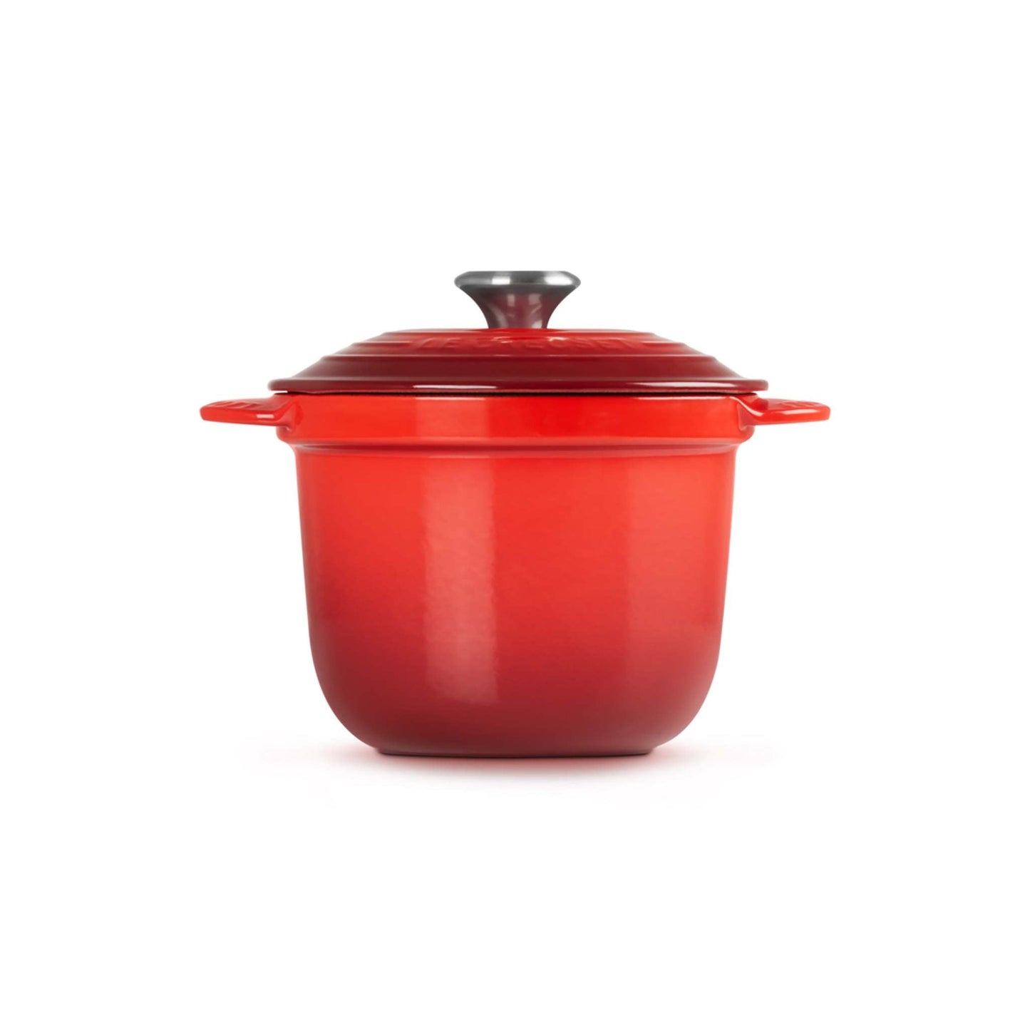 2.25QT CAST IRON RICE POT W/ SS KNOB CERISE