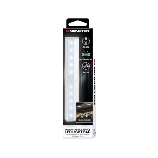 7.25 INCH RECHARGEABLE MOTION ACTIVATED BRIGHT WHITE LED LIGHT BAR
