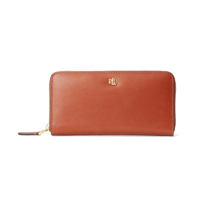 CONTINENTAL ZIP WALLET TAN