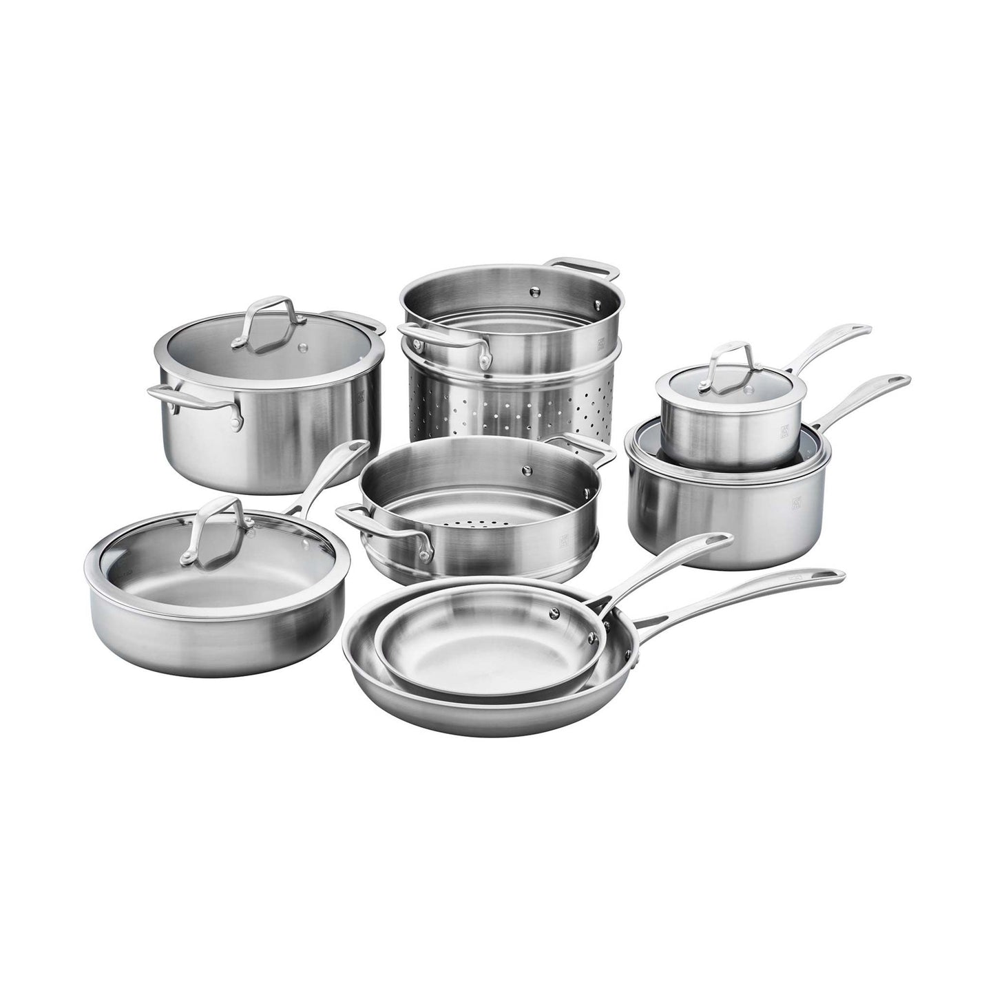 SPIRIT 3-PLY 12PC STAINLESS STEEL COOKWARE SET