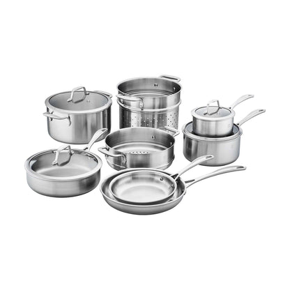 SPIRIT 3-PLY 12PC STAINLESS STEEL COOKWARE SET