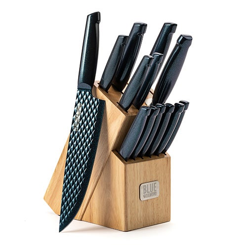 Sharp Stone Nonstick 14pc Knife Block Set