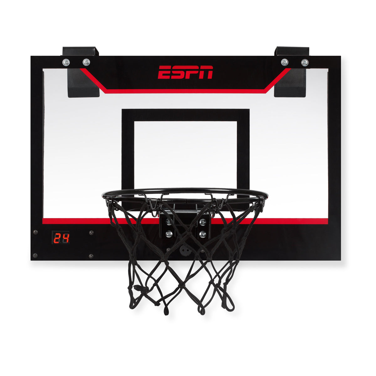 Classic Over-the-Door Hoop w/ 2 Mini Basketballs Scoreboard & Pump