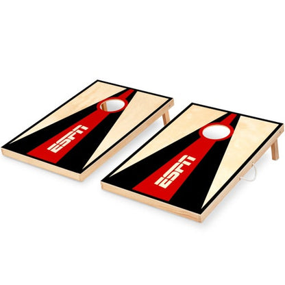 Premium 2ft x 3ft Solid Wood Cornhole Set w/ Bags & Magnetic Scoreboard