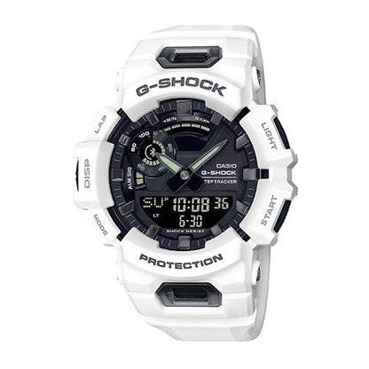 Mens G-Squad Smartphone Link White Resin Smartwatch Black Dial