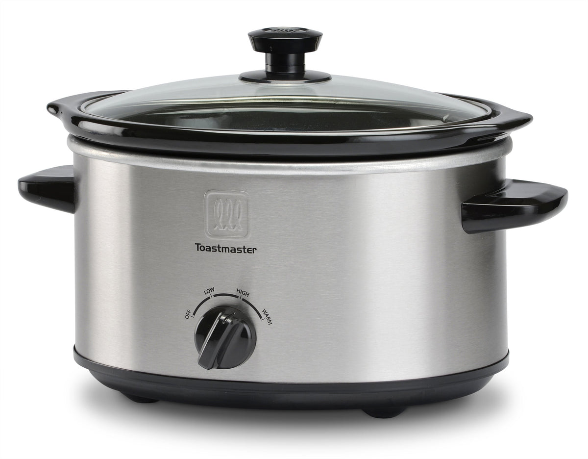 4qt Brushed Stainless Steel Slow Cooker