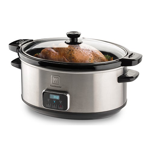 7qt Travel Programmable Slow Cooker w/ Locking Lid